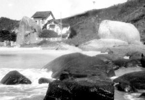 Detalhe da passagem de pedra (como era conhecida - dcada de 40)